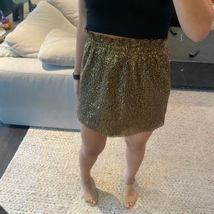 Jcrew paper bag sequin skirt